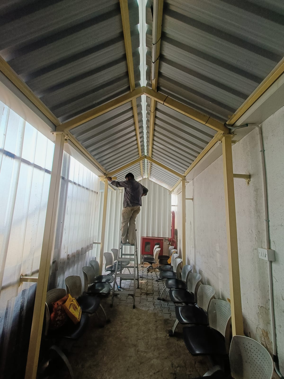 Dr. Agarwal Hospital Structural Steel Shed