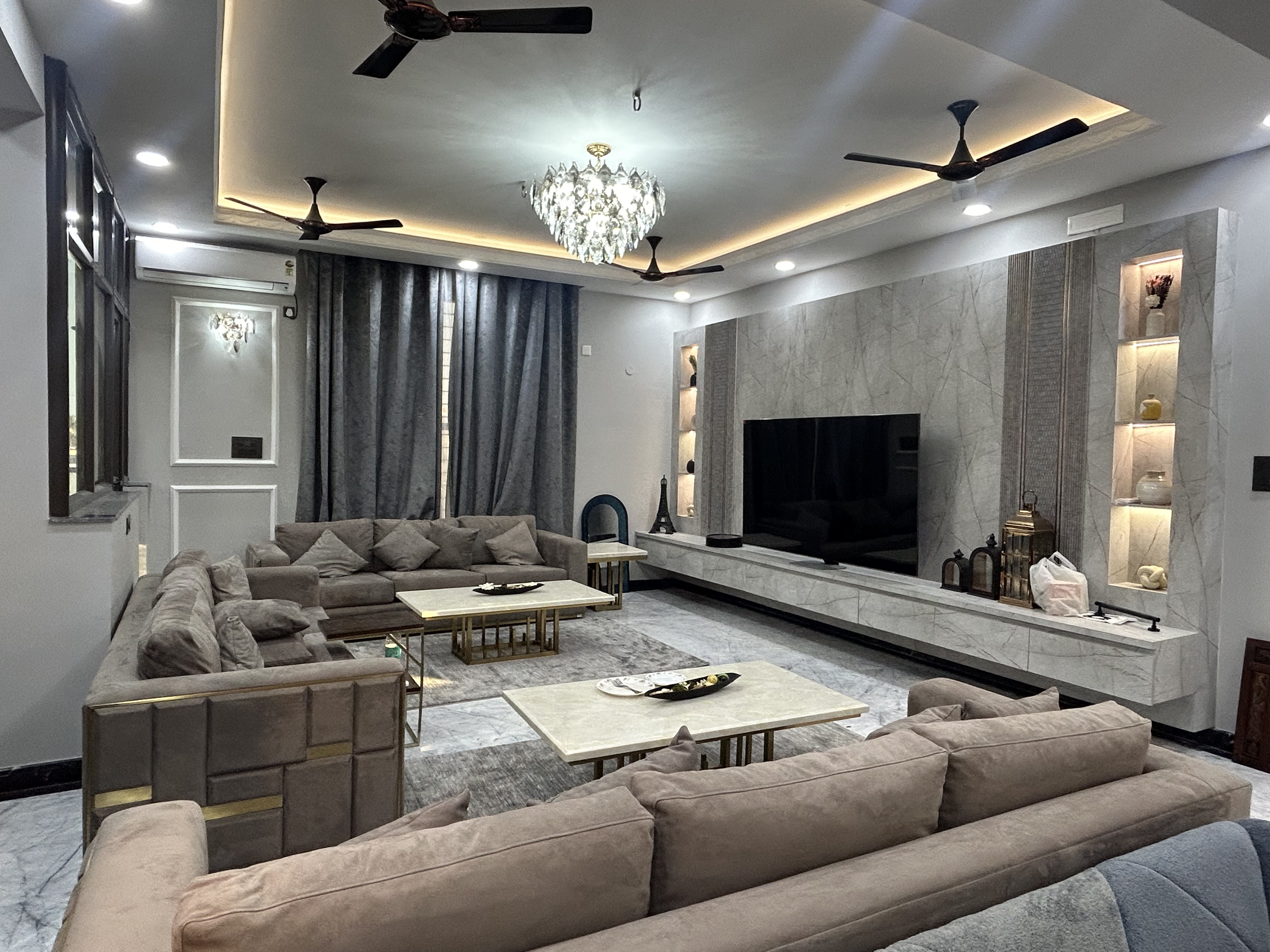 Bangalore Contemporary Living Interiors