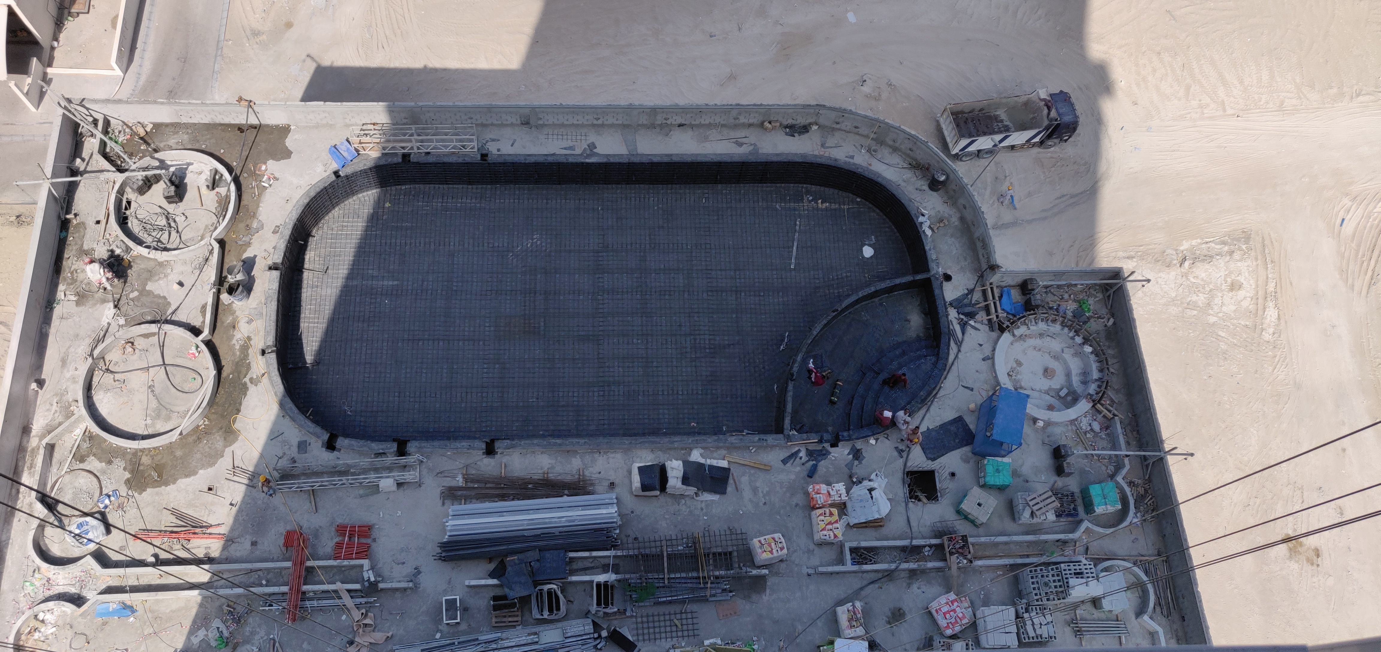 Heavy Structural Foundation & Rebar Grid Engineering
